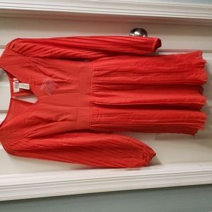 NEW Jessica Simpson long sleeve red dress